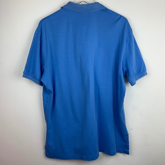 POLO RALPH LAUREN — Men's Blue Logo Polo Shirt L - Picture 7 of 8